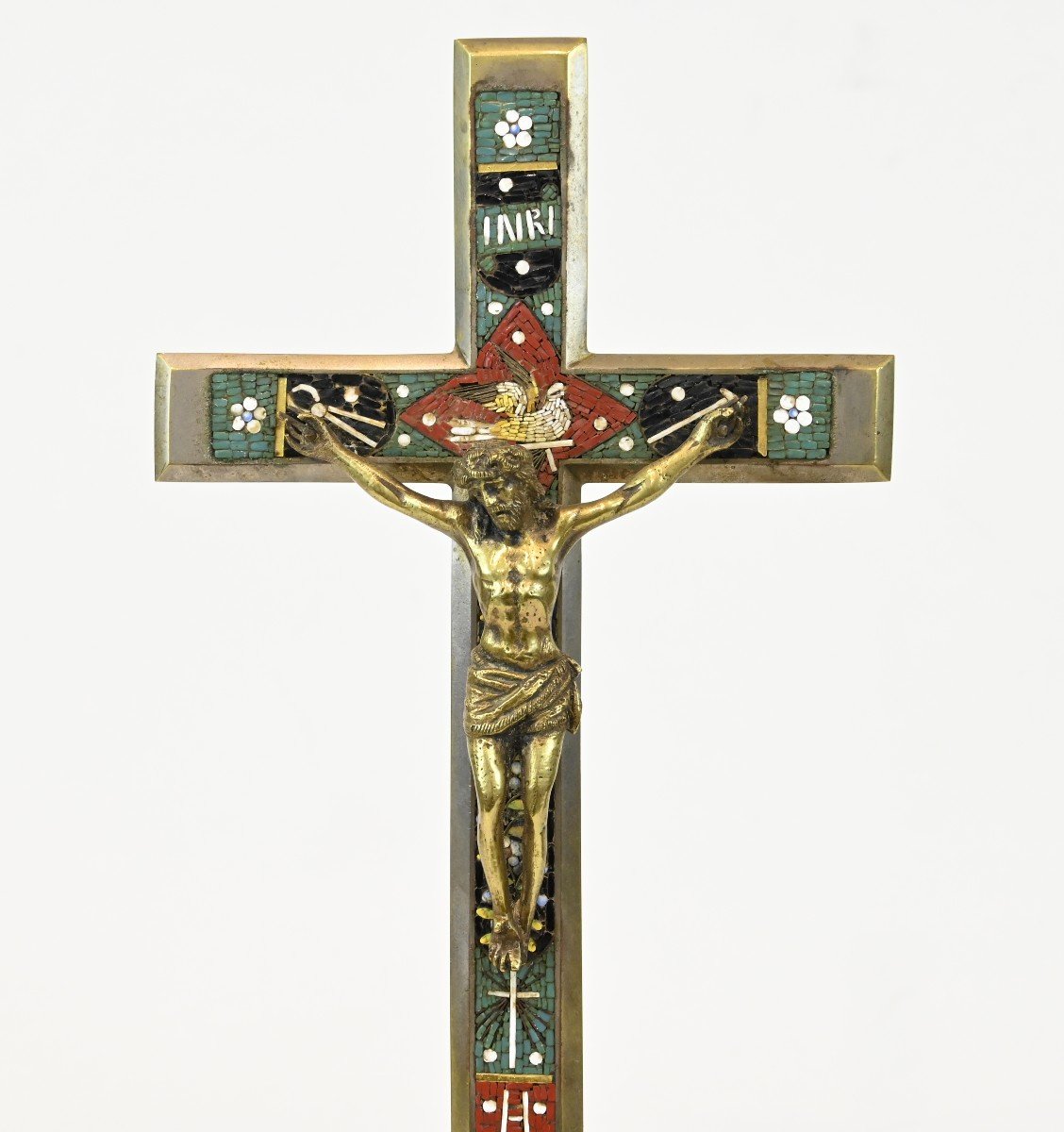 Inkwell And Crucifix Cardinal Mermillod - 19th Century-photo-3